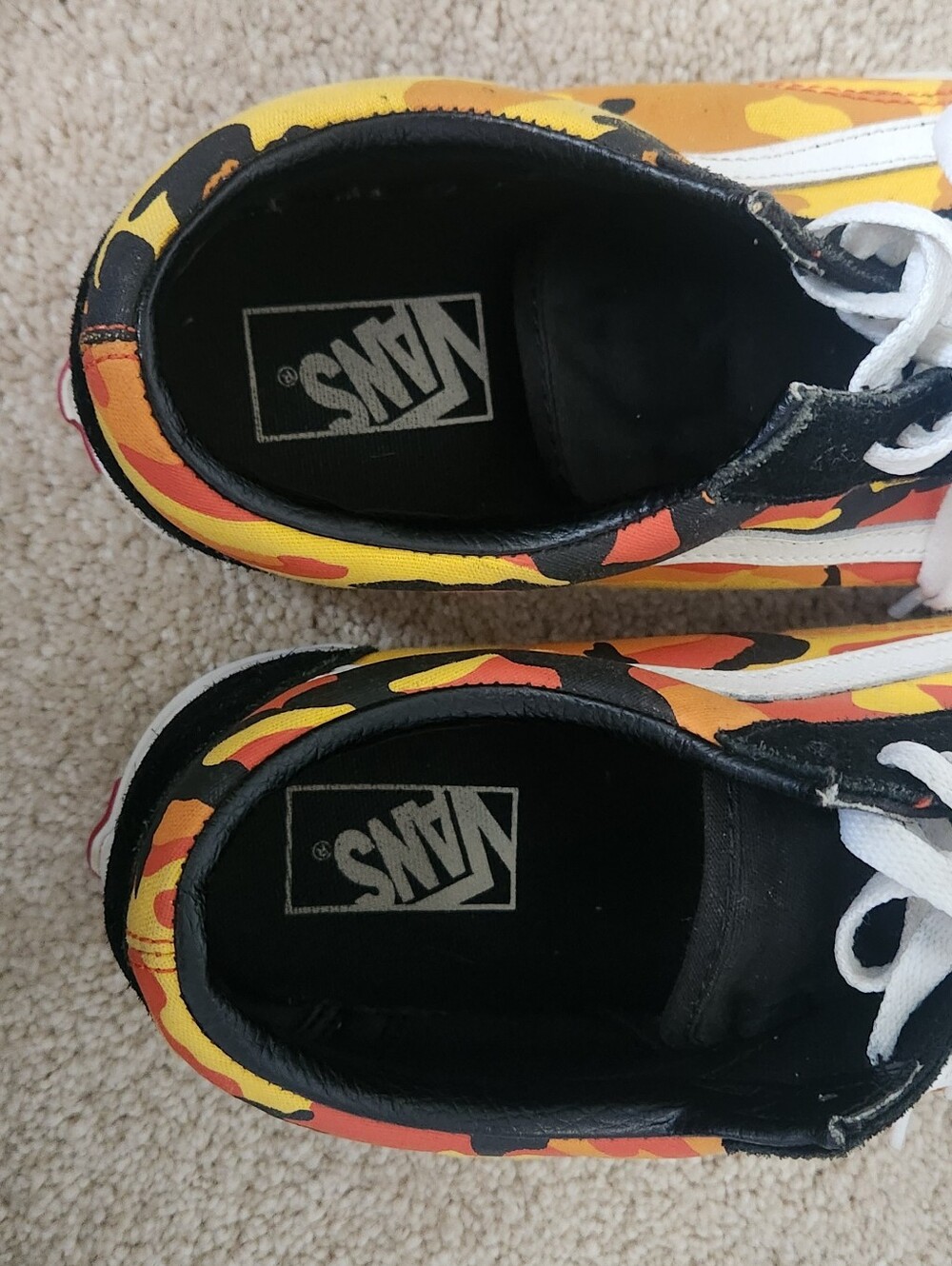 Mens Vans Old Skool Pop Camo sneakers Sz 9.5 - Picture 4 of 10